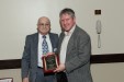Dr. Nagib Callaos, General Chair, giving Prof. Thomas Hanne a plaque "In Appreciation for Delivering s Great Keynote Address at a Plenary Session."